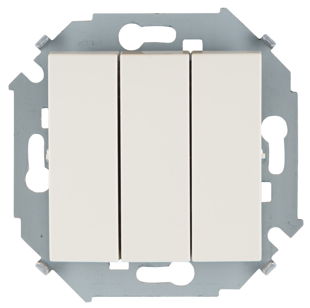 Изображение товара Simon 15 Бежевый Выключатель 3-клавишный, 10А, 250В, винт.зажим Изображение товара Simon 15 Бежевый Выключатель 3-клавишный, 10А, 250В, винт.зажим