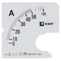 Изображение товара EKF Шкала сменная для A721 50/5А-1,5 PROxima