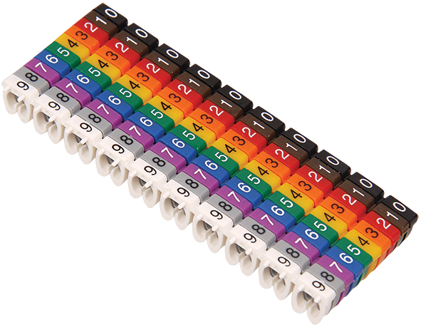 Изображение товара IEK Маркер МКН комплект цифр "0-9" 6 мм2 (100шт/упак)