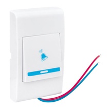 Изображение товара EKF проводная кнопка звонка — накладной монтаж, стильная и долговечная