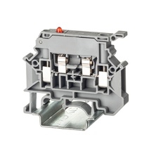 Изображение товара DKC Nuputuk Клемма для предохранителя, винтовой зажим, 2 точки подключения, индикация 24В, 4 кв.мм, серая