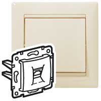 Изображение товара Legrand DIY Valena Слоновая кость Розетка 2xRJ11.