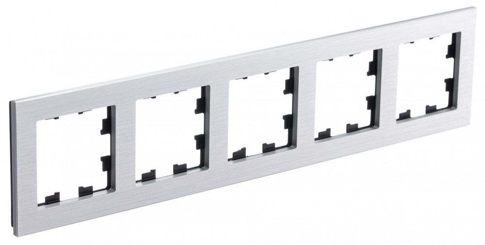 Изображение товара Systeme Electric AtlasDesign Nature Металл серебро Рамка 5-ая, универсальная