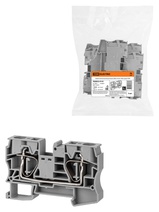 Изображение товара TDM Зажим клеммный безвинтовой (ЗКБ) 16мм2 100А серый