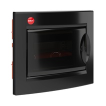 Изображение товара DKC RAM base Щиток встраиваемый с дверцей 8 мод.,IP41, черный, с клеммным блоком 63А