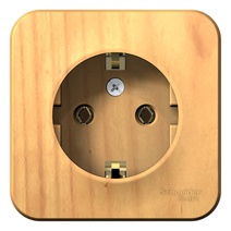 Изображение товара Systeme Electric Blanca наруж Ясень Розетка с/з без шторок 16А, 250В, изолир. пластина