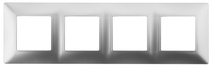 Изображение товара ЭРА 14-5004-03 Рамка на 4 поста, Elegance, алюминий (10/100/1200)