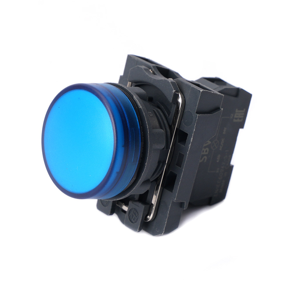 Изображение товара Сигнальная лампа Systeme Electric SB5 24V DC синяя 22 мм