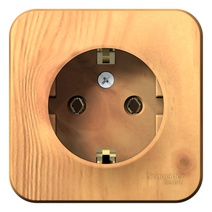 Изображение товара Systeme Electric Blanca наруж Ясень Розетка с/з без шторок, 16А, 250В