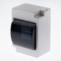 Изображение товара ЭРА Корпус пластиковый навесной SIMPLE КМПн 2/4 IP30 прозрачная крышка белый