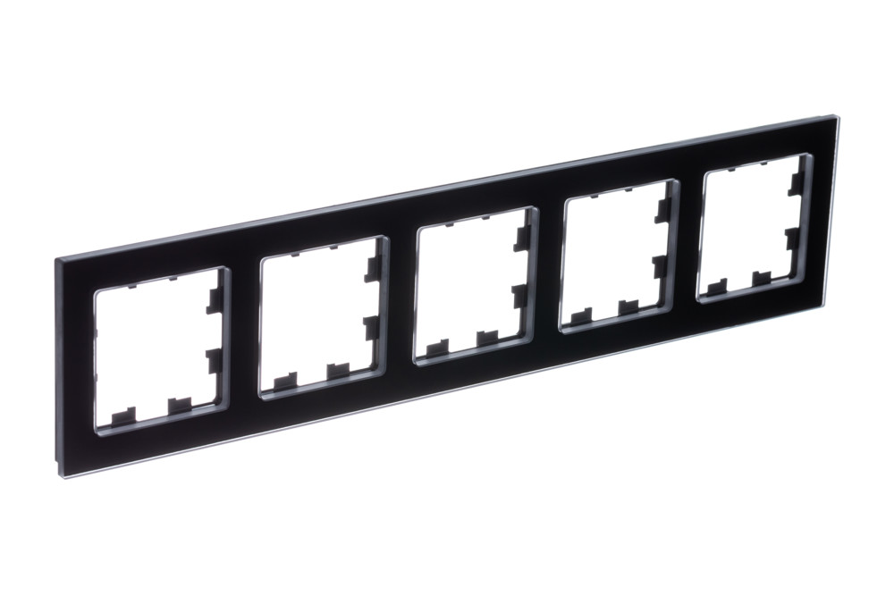 Изображение товара Systeme Electric AtlasDesign Nature Натуральное стекло Черный Рамка 5-ая