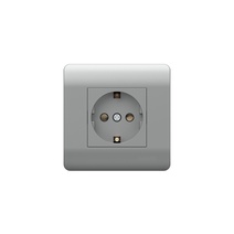 Изображение товара Chint (NEW3-E) Розетка с/з со шторками, 16А, серебряный