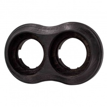 Изображение товара BIRONI Пиластро Бук Угольно-черный Рамка 2-ая (накладной монтаж)