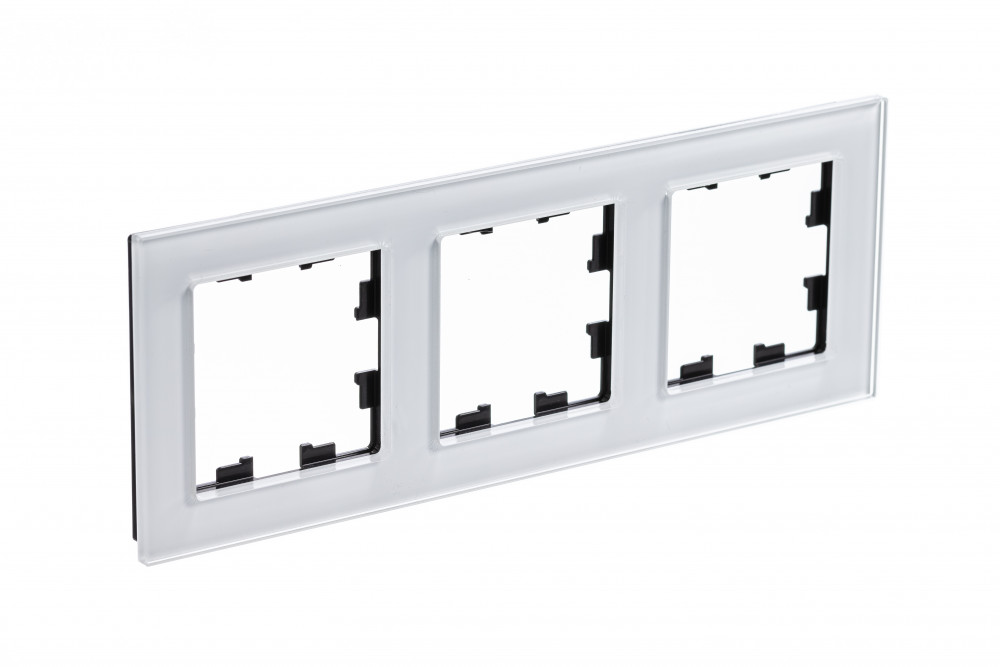 Изображение товара AtlasDesign Nature: рамка 3-постовая стекло белый, горизонтальная/вертикальная