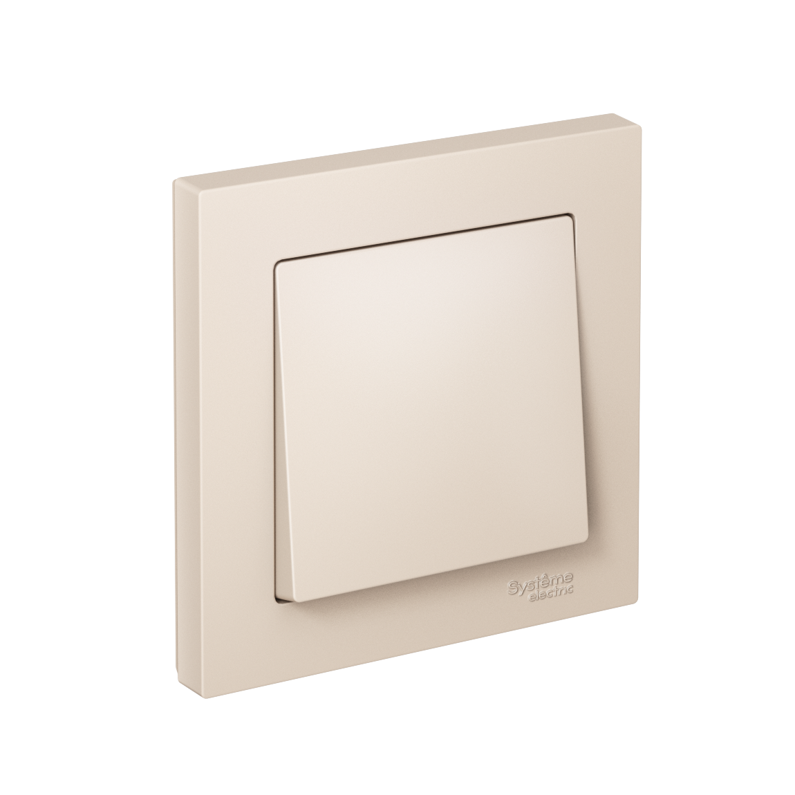 Изображение товара Systeme Electric AtlasDesign Беж Выключатель 1-клавишный сх.1, 10АХ, в сборе