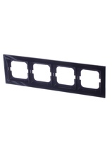 Изображение товара ABB BJE Axcent Черный - рамка 4-я для скрытого монтажа