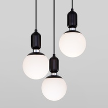 Изображение товара Eurosvet Подвесной светильник со стеклянными плафонами 50151/3 черный