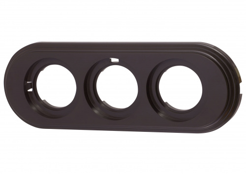 Изображение товара BIRONI Лизетта рамка коричневый Пластик 3 поста для вертикального монтажа