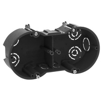 Изображение товара ЭРА Коробка установочная KUP-2-70-45 черная 2х местная 141х70х45мм для полых стен саморезы металлические лапки IP20