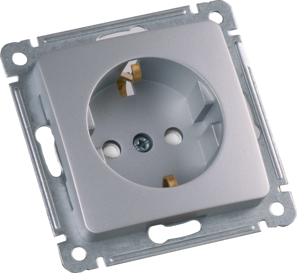 Изображение товара РС16-412-06: розетка с шторками, IP20, 250В, 16А, винтовое крепление