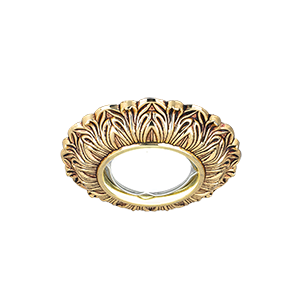 Изображение товара Gauss Antique Gu5.3 1/40 круг светильник золото/черный