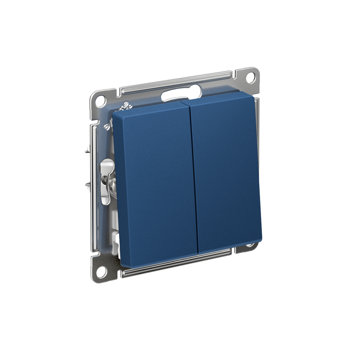 Изображение товара Systeme Electric AtlasDesign Аквамарин Переключатель 2-клавишный, сх.6/2, 10АХ, механизм