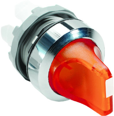 Изображение товара ABB M3SS1-21R Переключатель (кор. ручка) красный с подсветкой 3-х позиц. (корпус) с фикс.