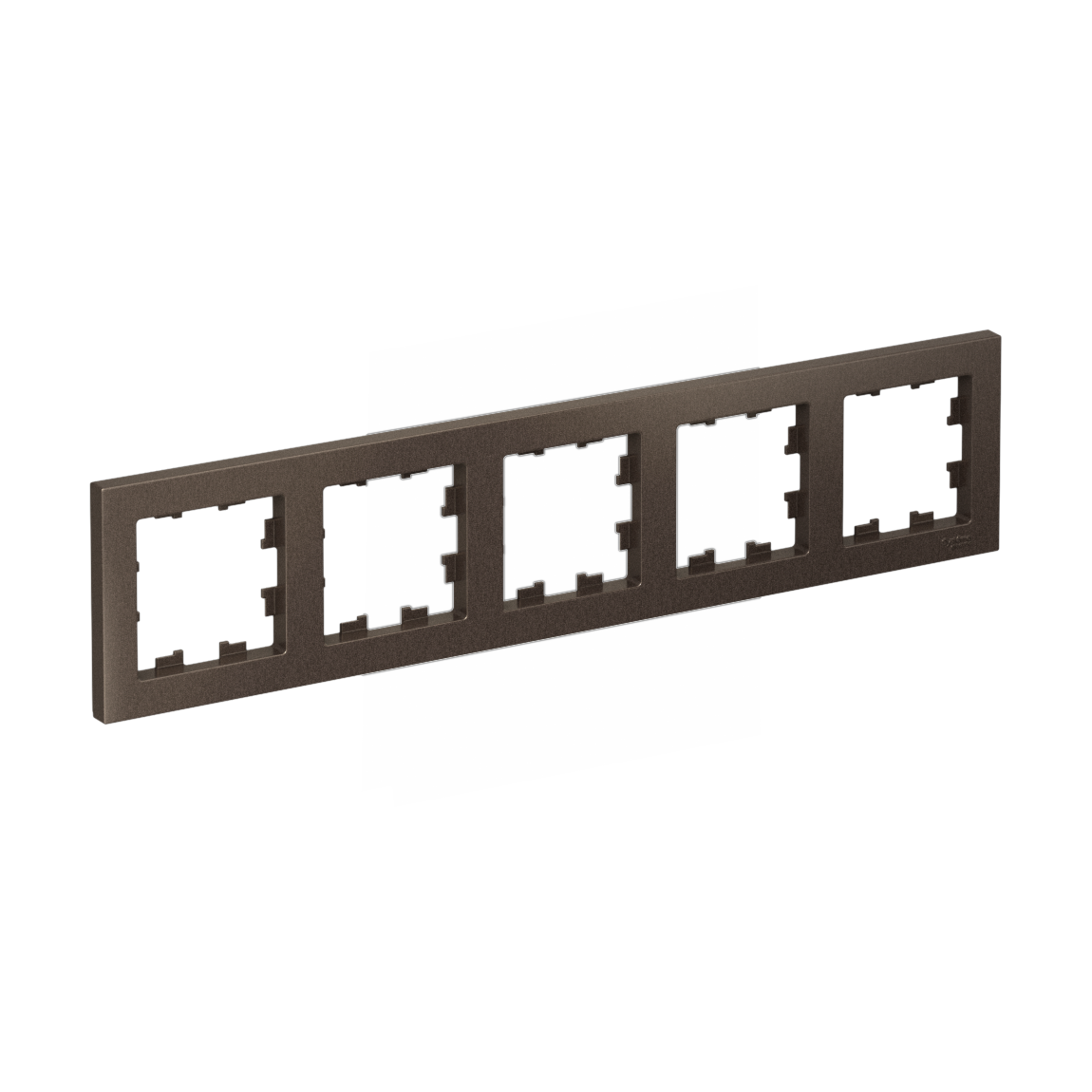 Изображение товара Рамка Systeme Electric AtlasDesign Мокко 5+5 (пятиместная) для мебельной электроустановки