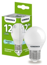 Изображение товара IEK GENERICA Лампа LED G45 шар 12Вт 230В 6500К E27