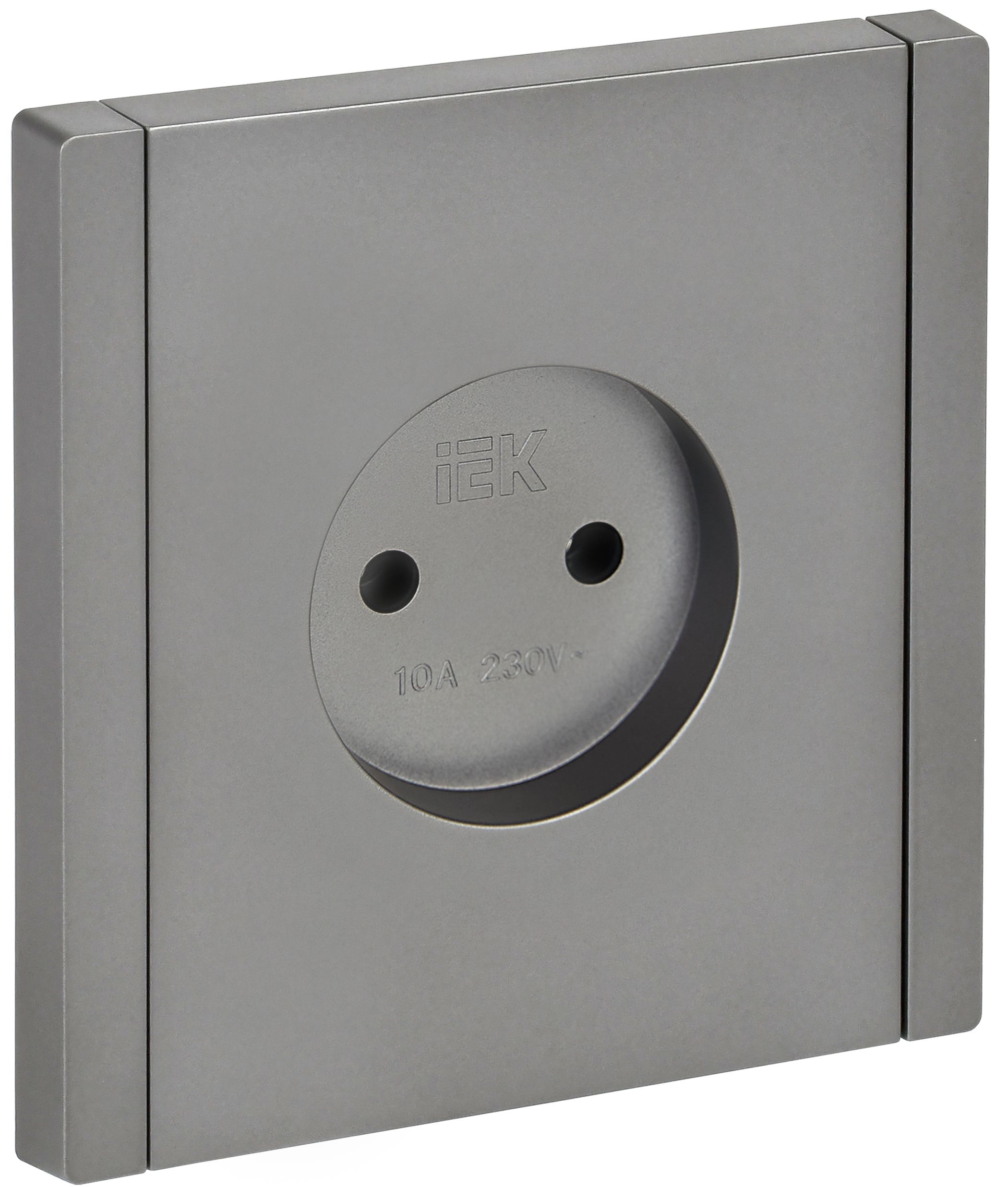 Изображение товара IEK FORTE&PIANO Сталь Розетка б/з винтовое крепление 10А FP518