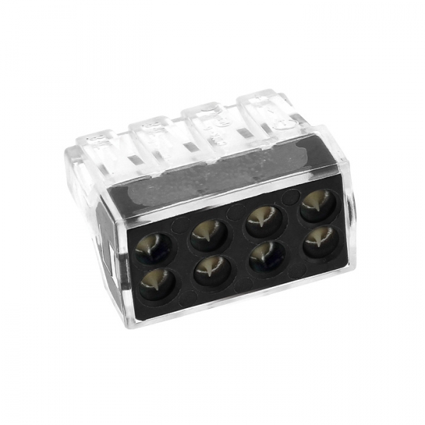 Изображение товара EKF PROxima Строительно-монтажная клемма СМК 773-108 8 отверстий 1,0-2,5мм2 (50шт.).