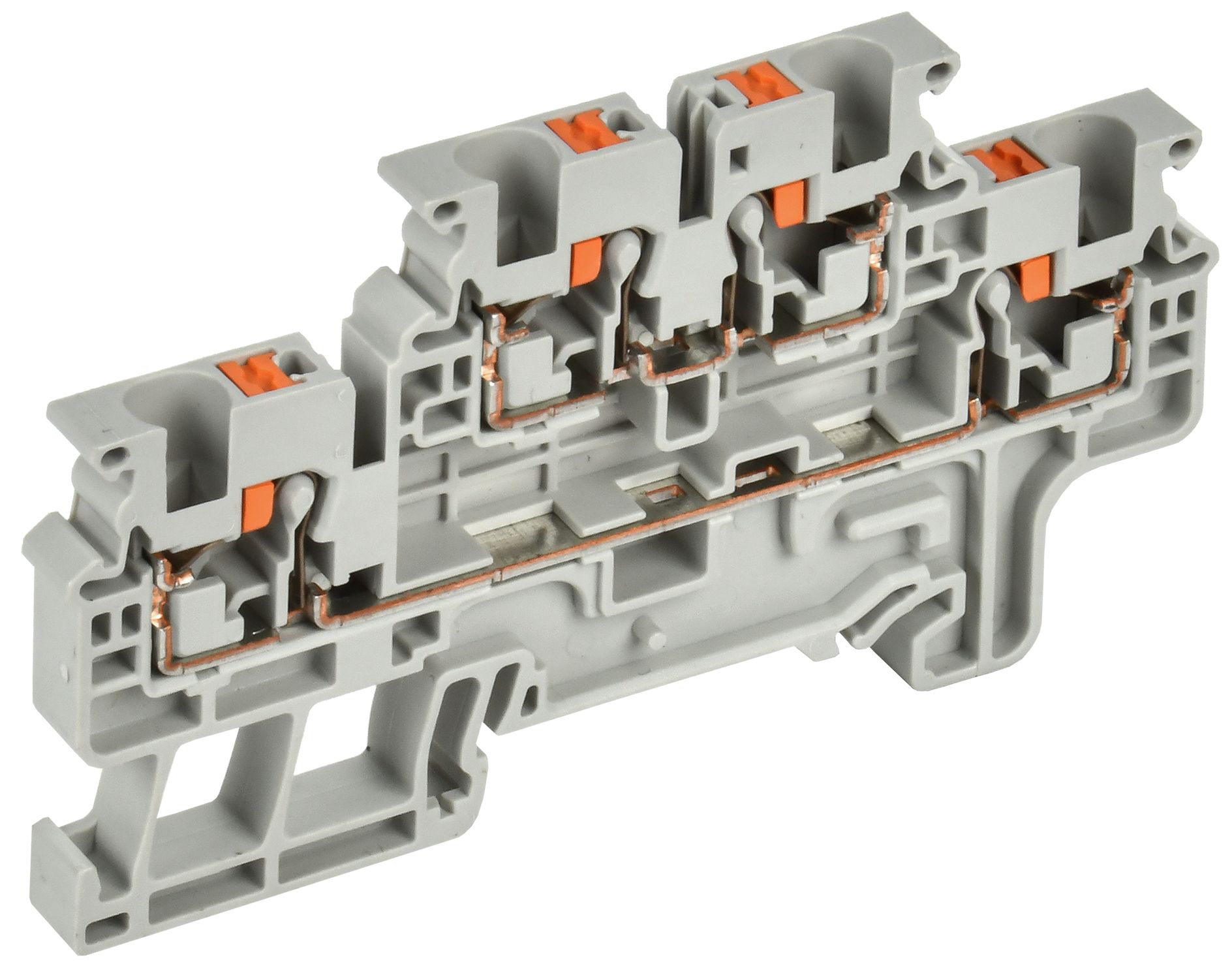 Изображение товара IEK CP-ML клеммная колодка Push-In, 2-3 уровня, 4 мм², серая