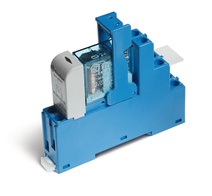 Изображение товара Finder Интерфейсные модули реле с клипсой-держателем,Светодиод+диод,Конт.AgNi,2CO 8A,24VDC