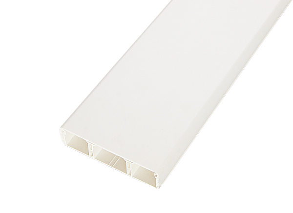 Изображение товара SPL Мини-плинтус 75х20 мм кабель-канал с 2 перегородками белый (030033 - SPL - 075001S)