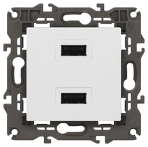 Изображение товара ЭРА 14-4110-01 Устройство зарядное USB, 230В/5В-2100мА, IP20, Elegance, белый (6/60/1920)