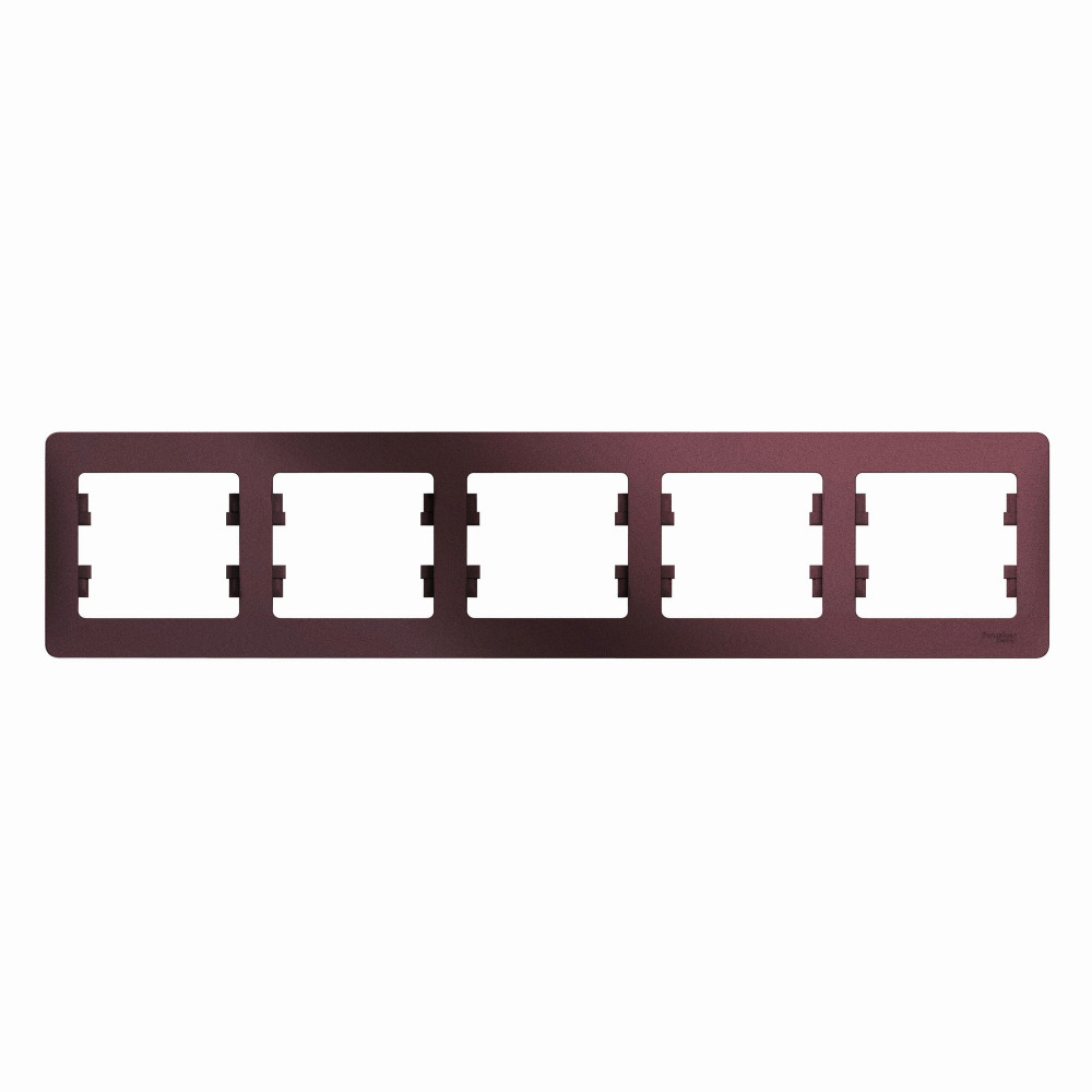 Изображение товара Systeme Electric Glossa Баклажановый Рамка 5-ая, горизонтальная