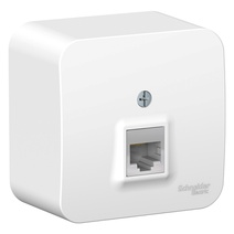 Изображение товара Systeme Electric Blanca наруж Бел Розетка компьютерная RJ45, кат.5E, изолир. пластина