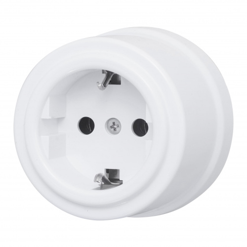 Изображение товара BIRONI Лизетта Пластик Белый Розетка с/з