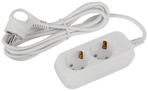 Изображение товара ЭРА Удлинитель электрический UDL-10-230-E Greenline 2 розетки с заземлением 3м ПВС 3x0.75мм2