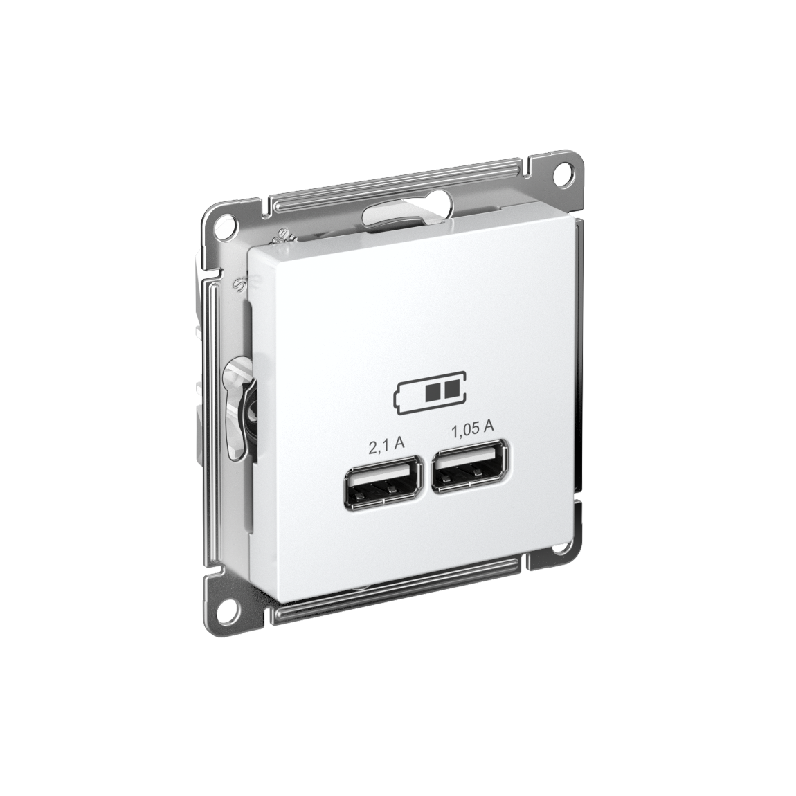 Изображение товара Systeme Electric AtlasDesign Бел USB 5 В 2 порта USB (механизм, белый)