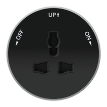 Изображение товара Systeme Electric MultiTrack Антрацит Розетка универс. круглая 13А/250В