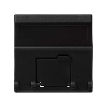 Изображение товара Simon Connect Графит Адаптер наклонный со шторкой на 1 модуль MD (RJ45, оптоволокно), 45х45мм