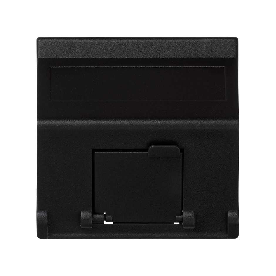 Изображение товара Simon Connect Графит Адаптер наклонный со шторкой на 1 модуль MD (RJ45, оптоволокно), 45х45мм