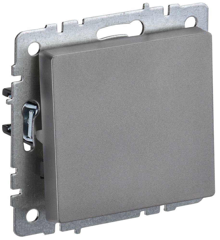 Изображение товара IEK BRITE BASE Сталь Выключ. 1-кл 10А ВС10-1-0-БрС