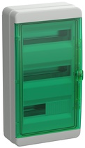 Изображение товара IEK TEKFOR Корпус пласт. КМПн-36 IP65 зелен. прозр. дверь