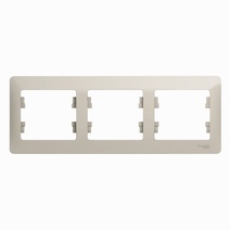 Изображение товара Systeme Electric Glossa Молочный Рамка 3-ая, горизонтальная