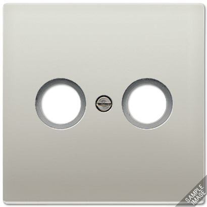 Изображение товара JUNG LS 990 Алюминий Накладка TV-FM розетки