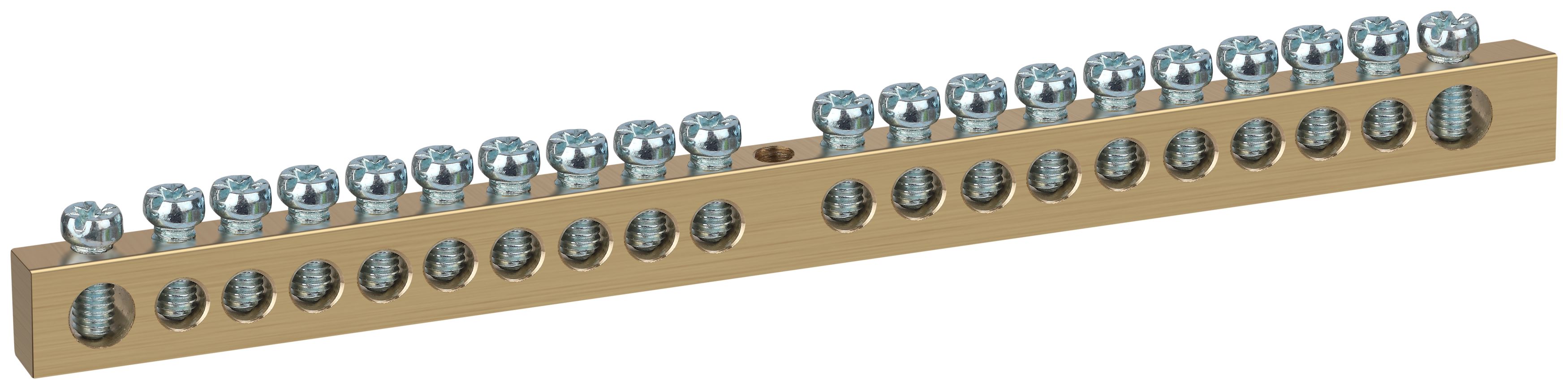 Изображение товара ЭРА Шина NO-122-35 PEN земля-ноль 8х12мм 20/1 латунная крепеж по центру