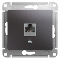 Изображение товара Systeme Electric Glossa Графит Розетка компьютерная RJ45 кат.5E