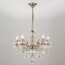 Изображение товара Eurosvet Люстра с хрусталем 3281/5 античная бронза / прозрачный хрусталь